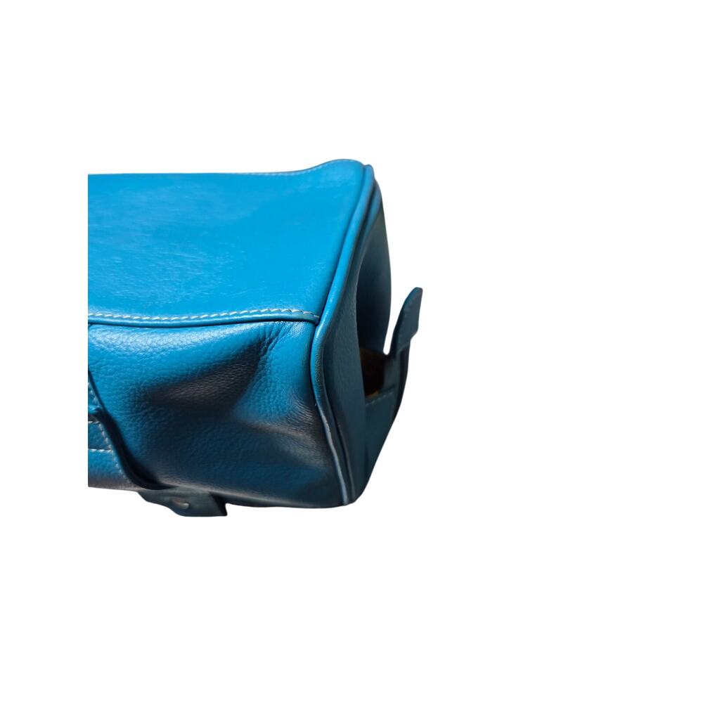 Blue Genuine Leather Cargo Bag - Picture 8 of 15